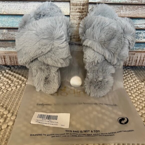 Famiport Shoes - Cozy furry Women’s Cross Band Slippers